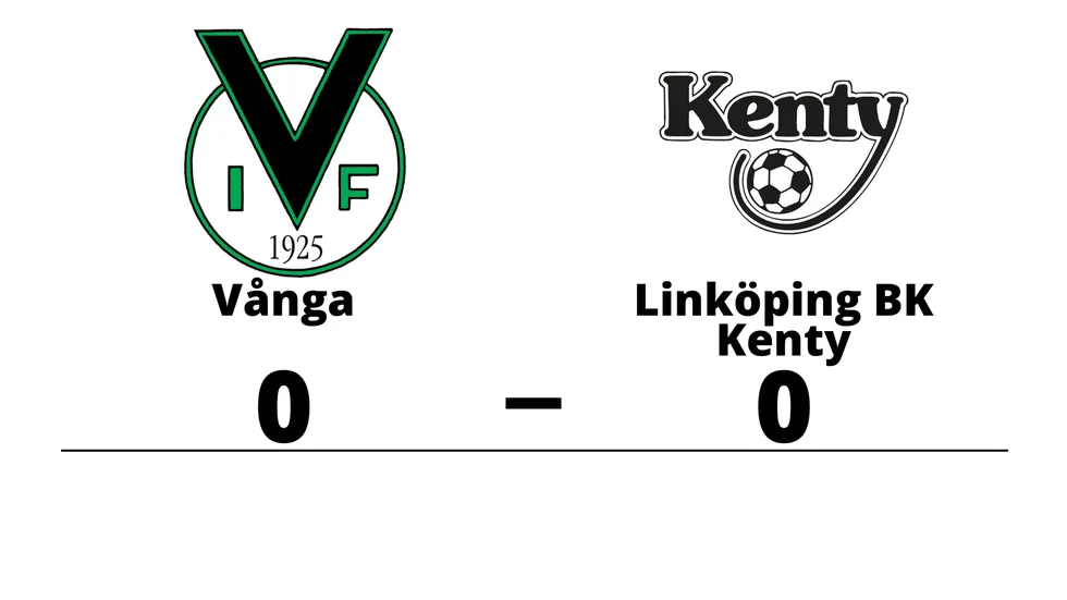 Vånga IF spelade lika mot BK Kenty