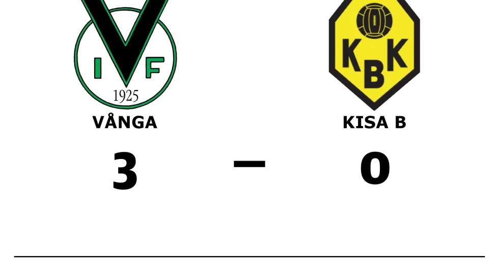 Vånga IF vann mot Kisa BK B
