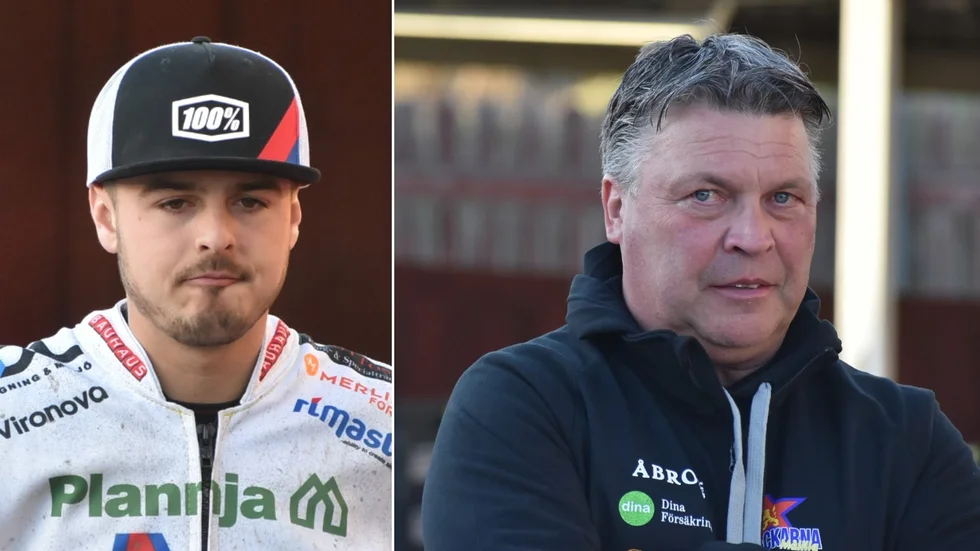 Mikael Teurnberg, till höger, väljer att ställa Luke Becker, till vänster, åt sidan på tisdag. Istället kommer Adam Ellis in.