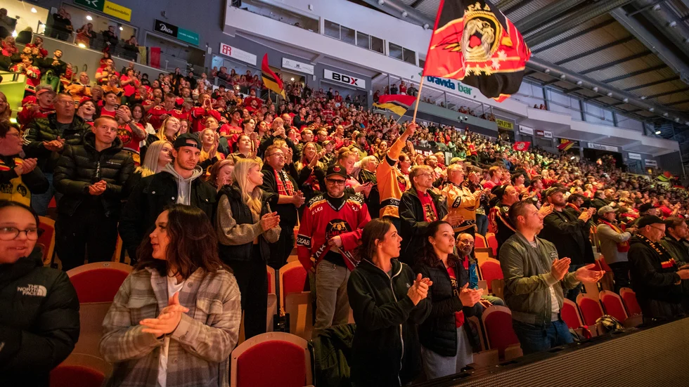 Coop arena, måndag inför matchen