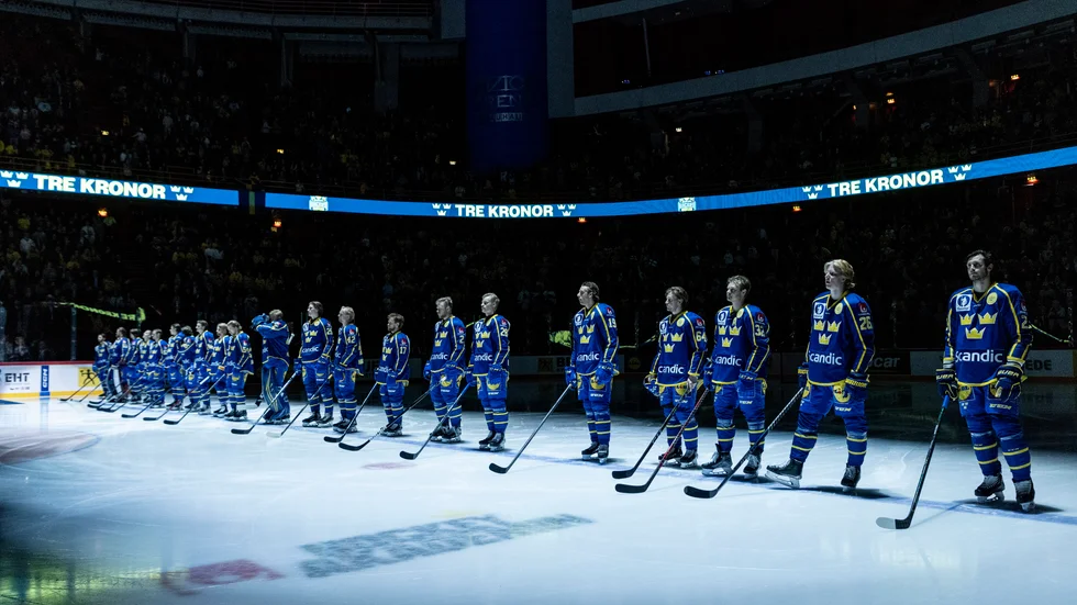 Dags för VM-premiär för Tre Kronor. Arkivbild.