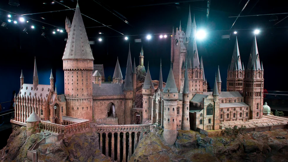 Modell av Hogwarts, som användes under inspelningarna av filmerna om Harry Potter.
