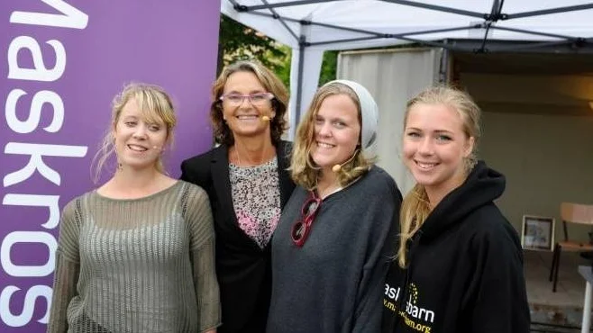 Almedalen, Maskrosbarn, Felicia Månsson, Suzanne Reuter, Michaela Svanberg, Signe Härjeström