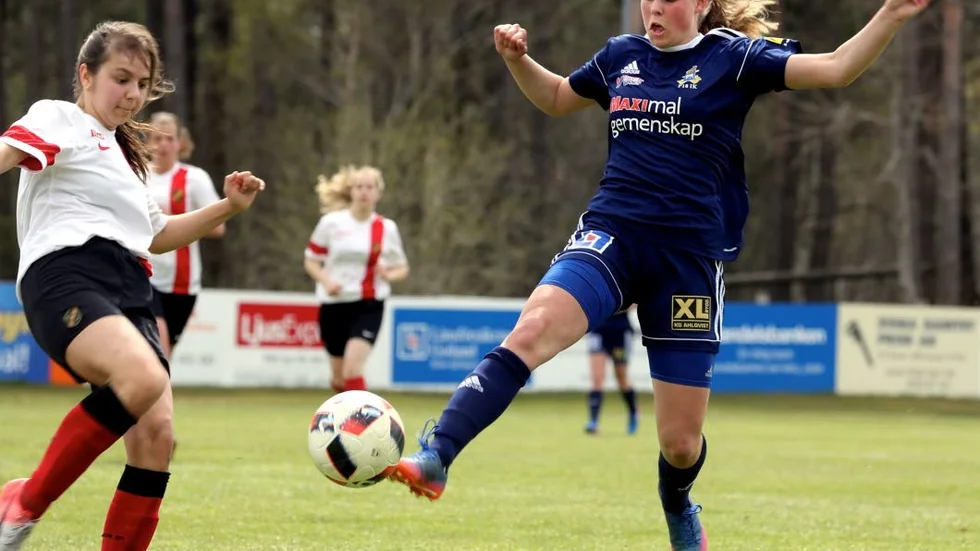 Debut. Agnes Nilsson fick göra första matchen i Sverige.