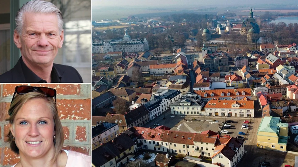Peter Karlsson (M) och Frida Edholm (K) är helt överens om att utreda nya äldreboendeplatser.