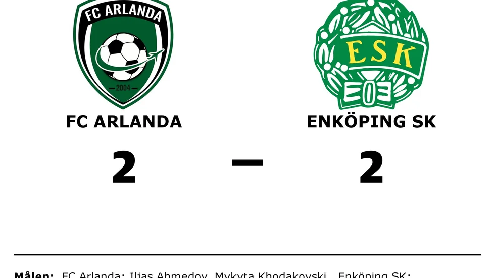 FC Arlanda spelade lika mot Enköpings SK FK