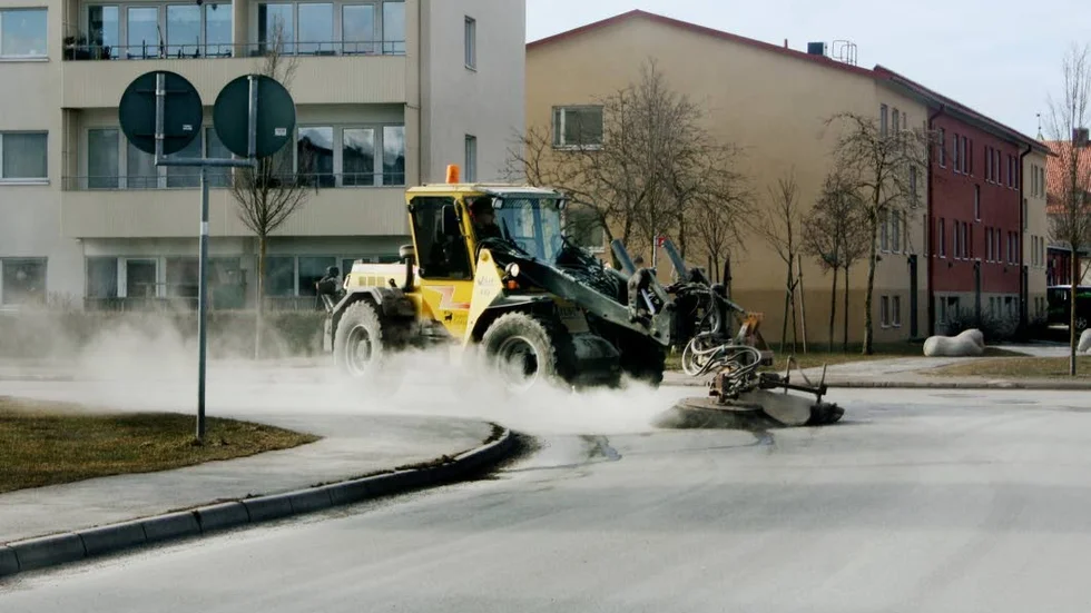 Gatusopning på Bingeby i Visby.