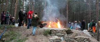Tjärbränning i Sproge         