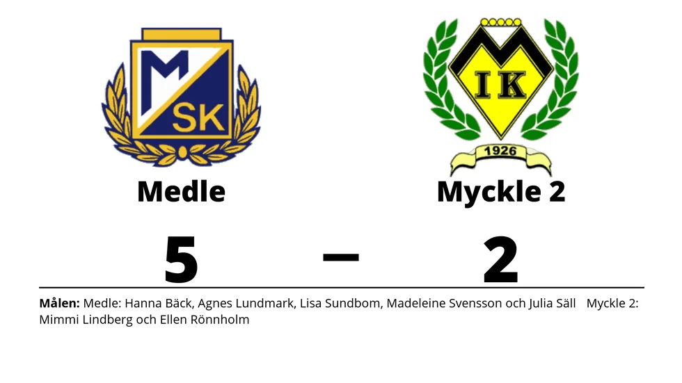 Medle SK vann mot Myckle IK 2