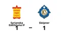 Oavgjort möte mellan Syrianska Eskilstuna IF och Sleipner