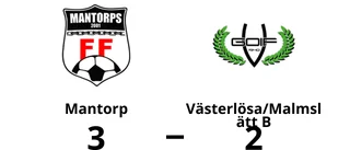 Mantorp segrare hemma mot Västerlösa/Malmslätt B