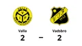 Valla fixade kryss hemma mot Vadsbro