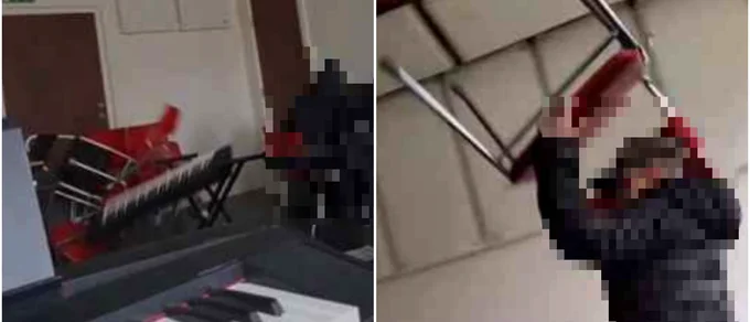 Högstadieelev straffas i rätten – gick till attack med stol