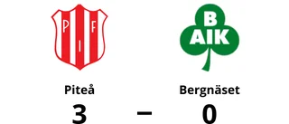 Piteå vann hemma mot Bergnäset