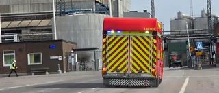 Personalen släckte brand i industribyggnad