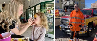 BILDEXTRA: Stadens hjältar besökte Stora torget