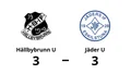 3-3 när Hällbybrunn U och Jäder U delade på poängen