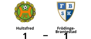 Hultsfred tog en poäng mot Frödinge-Brantestad