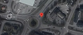Körfält på E4 i Skellefteå blockerat