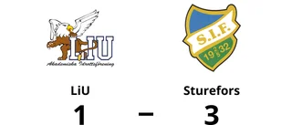 Seger för Sturefors efter rivstartade mot LiU