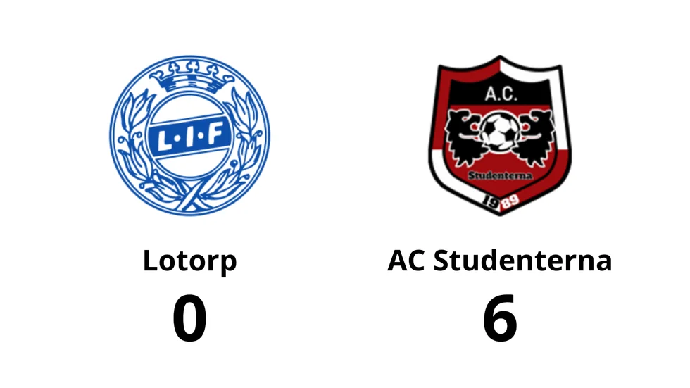 Lotorps IF förlorade mot AC Studenterna