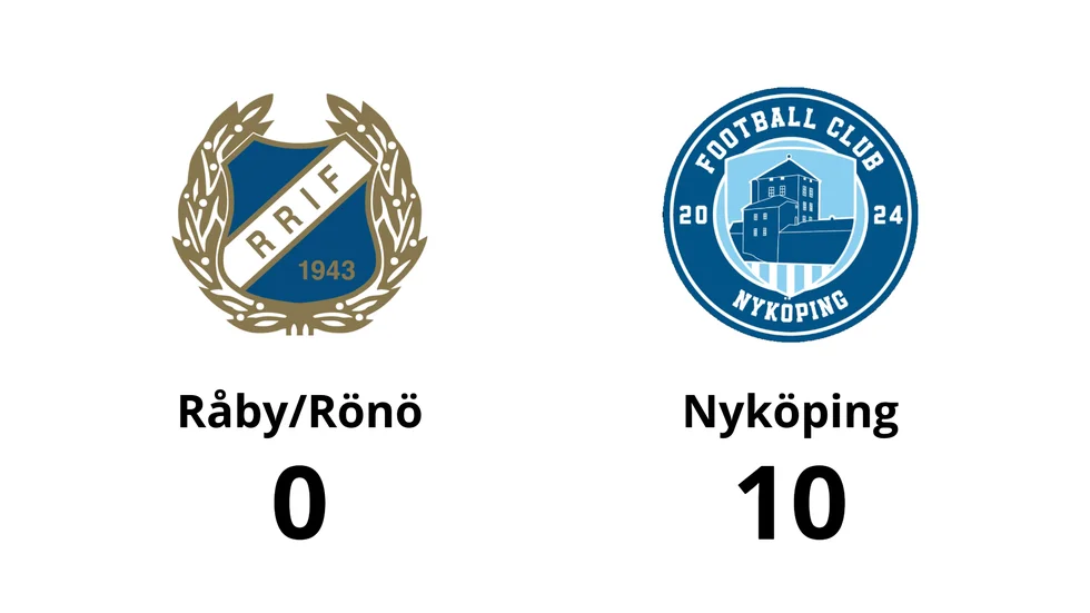 Råby-Rönö IF förlorade mot FC Nyköping