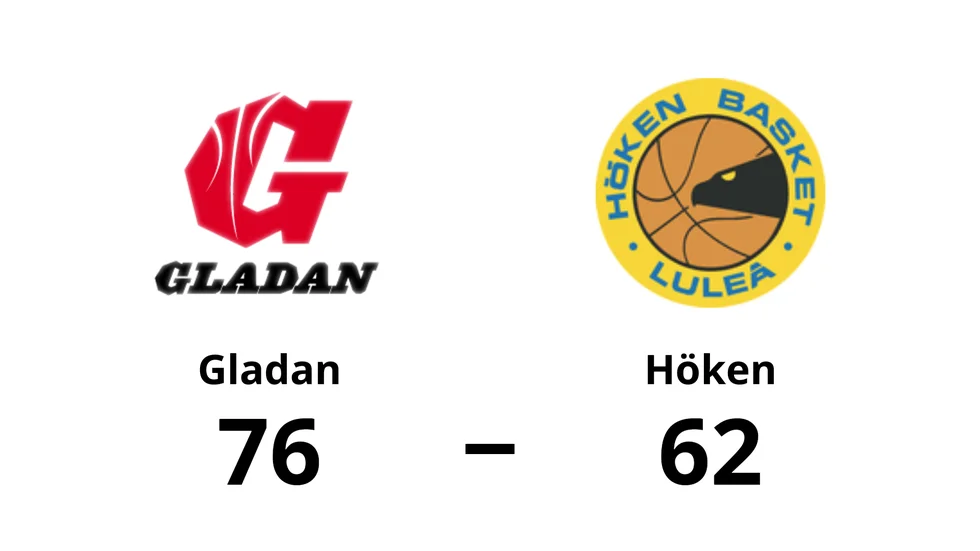 Gladan vann mot Höken