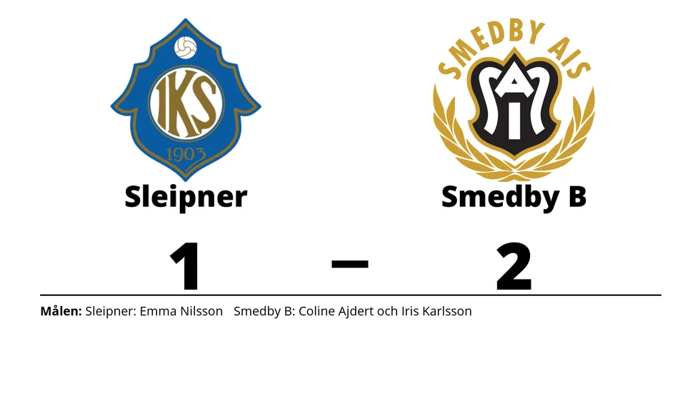 IK Sleipner förlorade mot Smedby AIS B