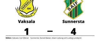 Sunnersta ny serieledare efter seger