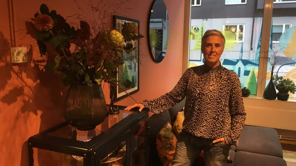 Mari Karlstrand arbetar i Uppsalahems Bobutik i Uppsala.