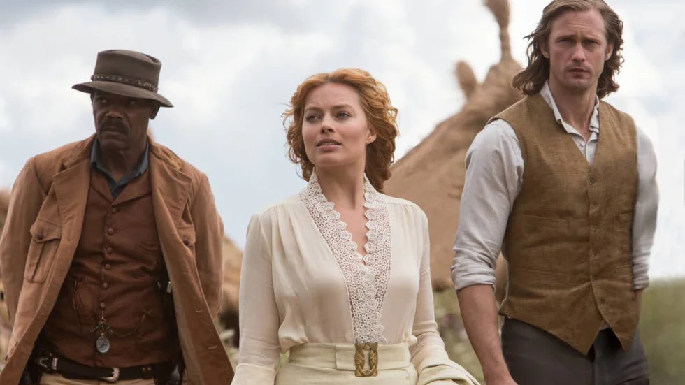 Trio. Samuel L Jackson , Margot Robbie och Alexander Skarsgård har de ledande rllerna i "Legenden om Tarzan".