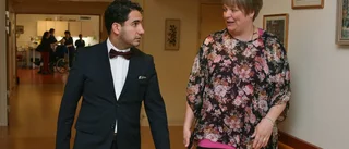 Vårdpersonal tog emot minister