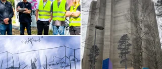 460 kvadratmeter konst ska stoppa klotter på vattentornet
