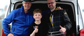 Tre generationer i samma bil: "Läskigt att krascha"