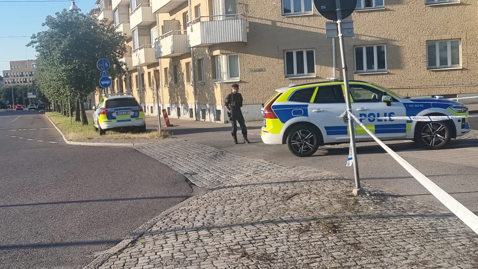 Någonting har inträffat på Bergslagsgatan.