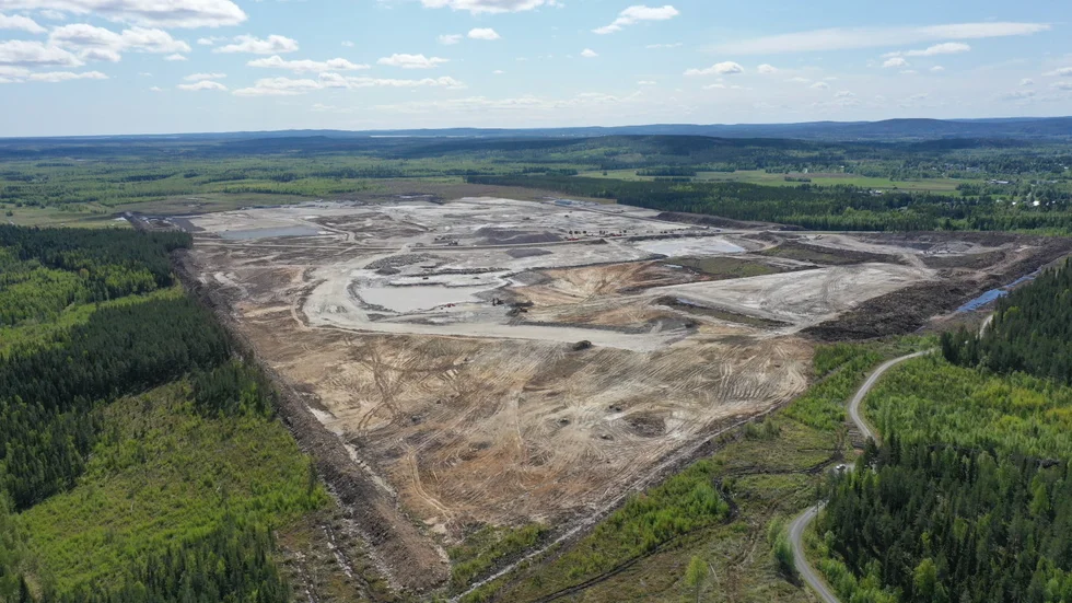 Här ska fabriken ligga så småningom. 2025
