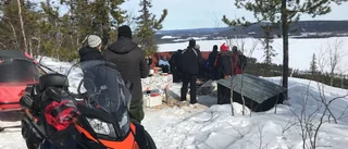 Skoterutflykt med korvgrillning