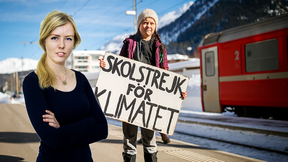 16 year-old Swedish climate activist Greta Thunberg arrives to attend the 49th Annual Meeting of the World Economic Forum, WEF, in Davos, Switzerland, Wednesday, Jan. 23, 2019. (Valentin Flauraud/Keystone via AP)