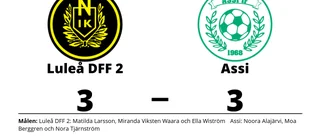 Assi fixade kryss borta mot Luleå DFF 2