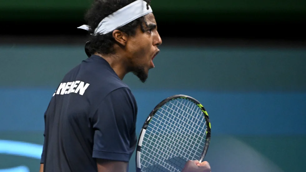 Elias Ymer är klar för kvalfinalen och spelar om en plats i Franska mästerskapen. Arkivbild.