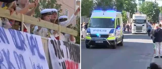Se utspringen och studenternas glädje på flaken