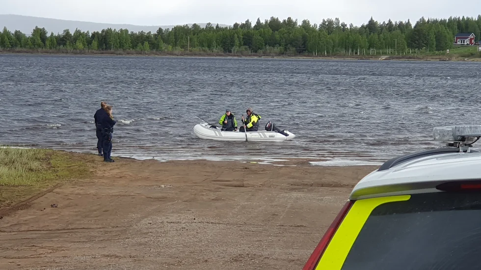 Polispådrag efter befarad drunkning