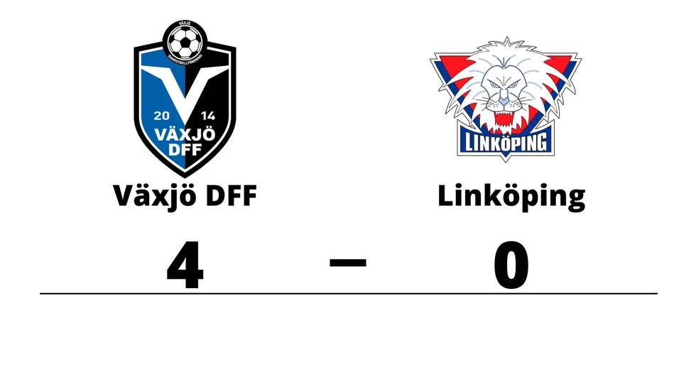 Växjö DFF vann mot Linköpings FC