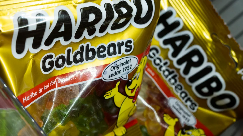 Haribo Goldbears i 80-gramsförpackning är en av produkterna som riskerar att ha kontaminerats av små metallpartiklar.