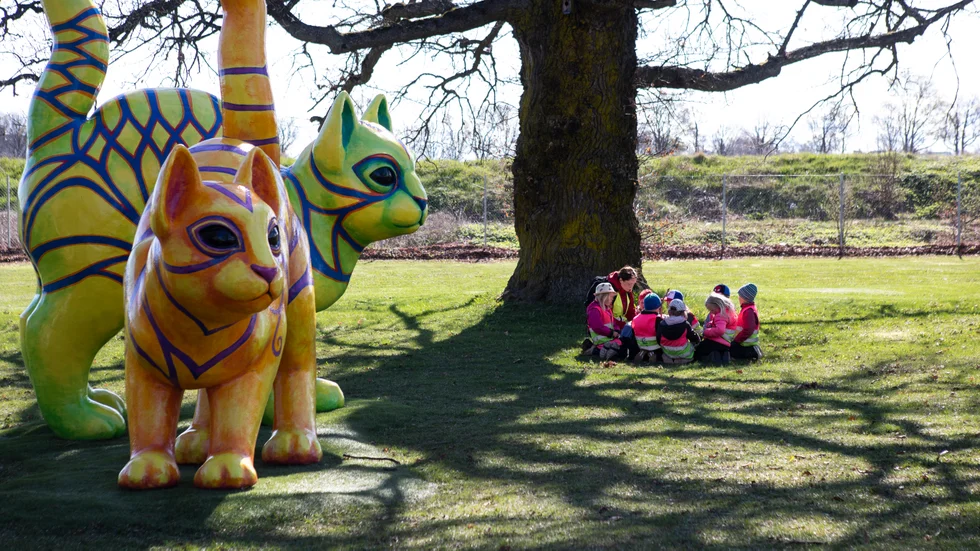Skulpturparken i Vadstena är en av många lokala projekt där EU har varit med och finansierat.