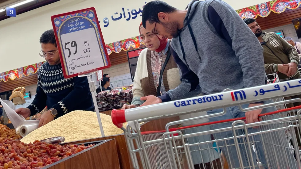 Egypten befinner sig i en djup ekonomisk kris med en valuta som tappar stort i värde och galopperande inflation. Arkivbild.