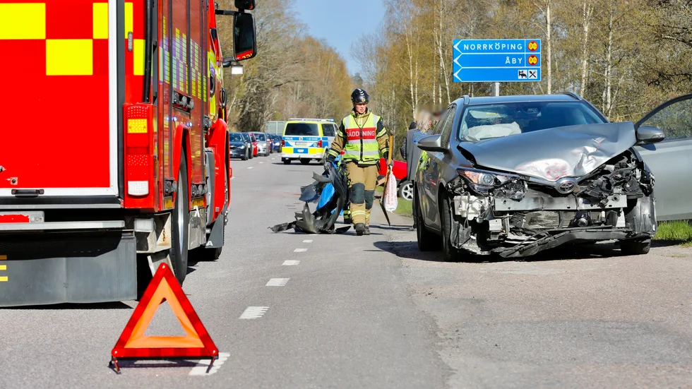 Bild från olycksplatsen.