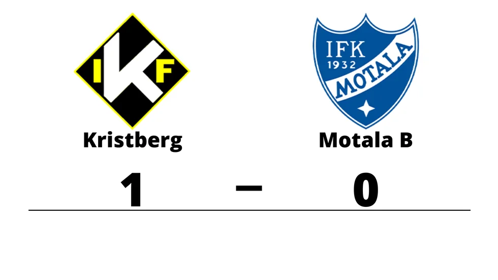 Kristbergs IF vann mot IFK Motala FK B