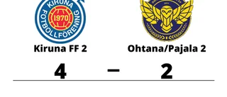 Kiruna FF 2 slog Ohtana/Pajala 2 på hemmaplan