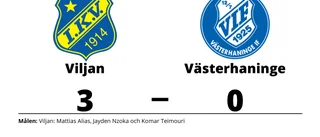 Klar seger för Viljan mot Västerhaninge på Larslunda IP